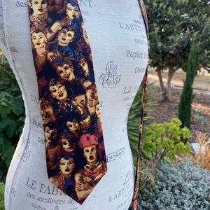Cirque du Soleil silk tie by Ralph Marlin